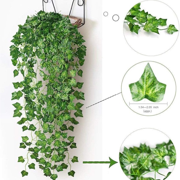 120Pack | Faux Ivy Leaves Garland Wedding Greenery Vines - Picture 9 of 11